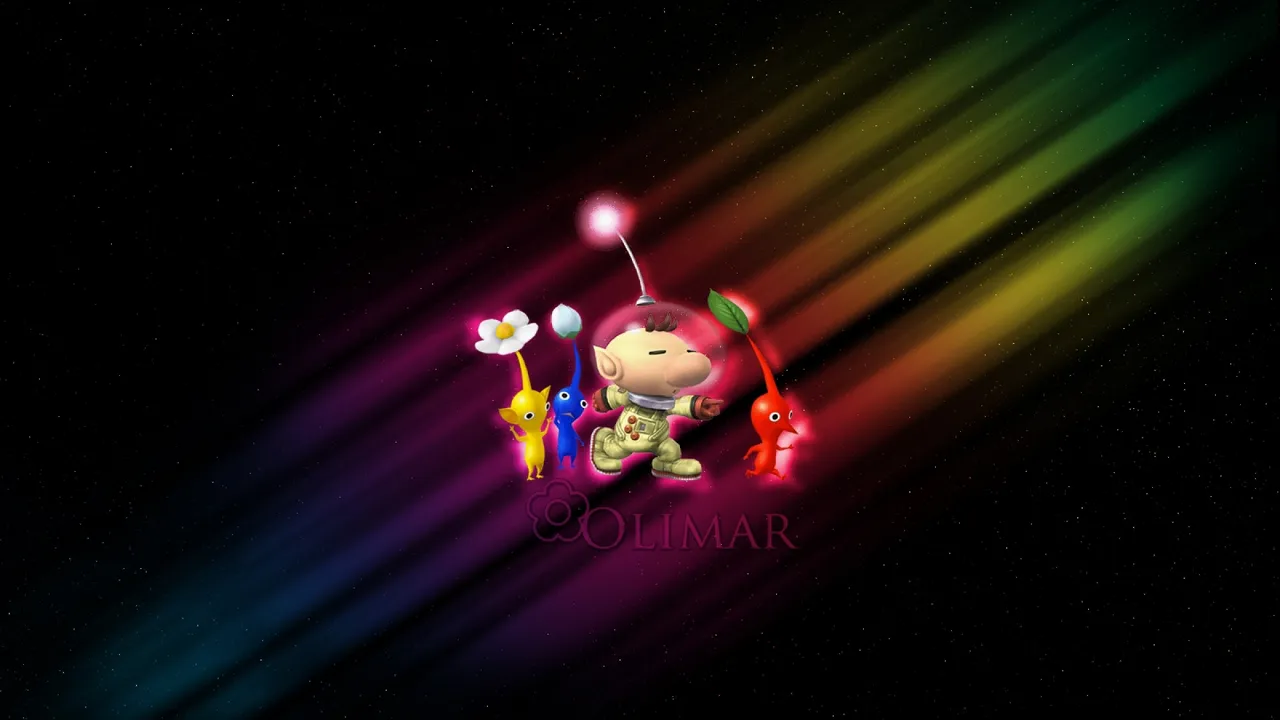 Backdrop artwork for Pikmin