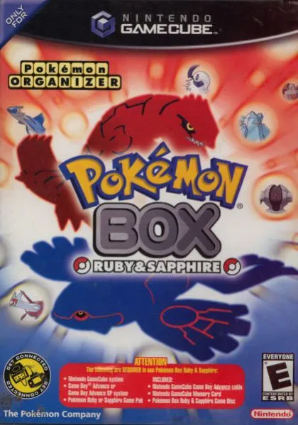 Pokemon Box Ruby and Sapphire box art