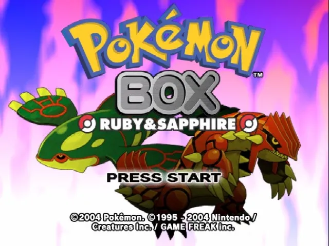 Pokemon Box Ruby and Sapphire screenshot