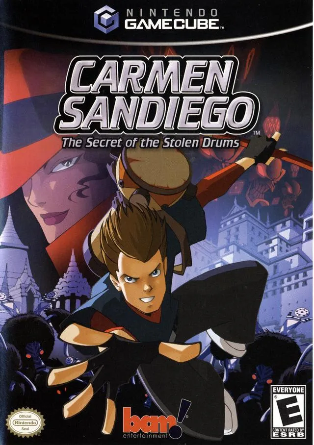 Carmen Sandiego: The Secret of the Stolen Drums box art