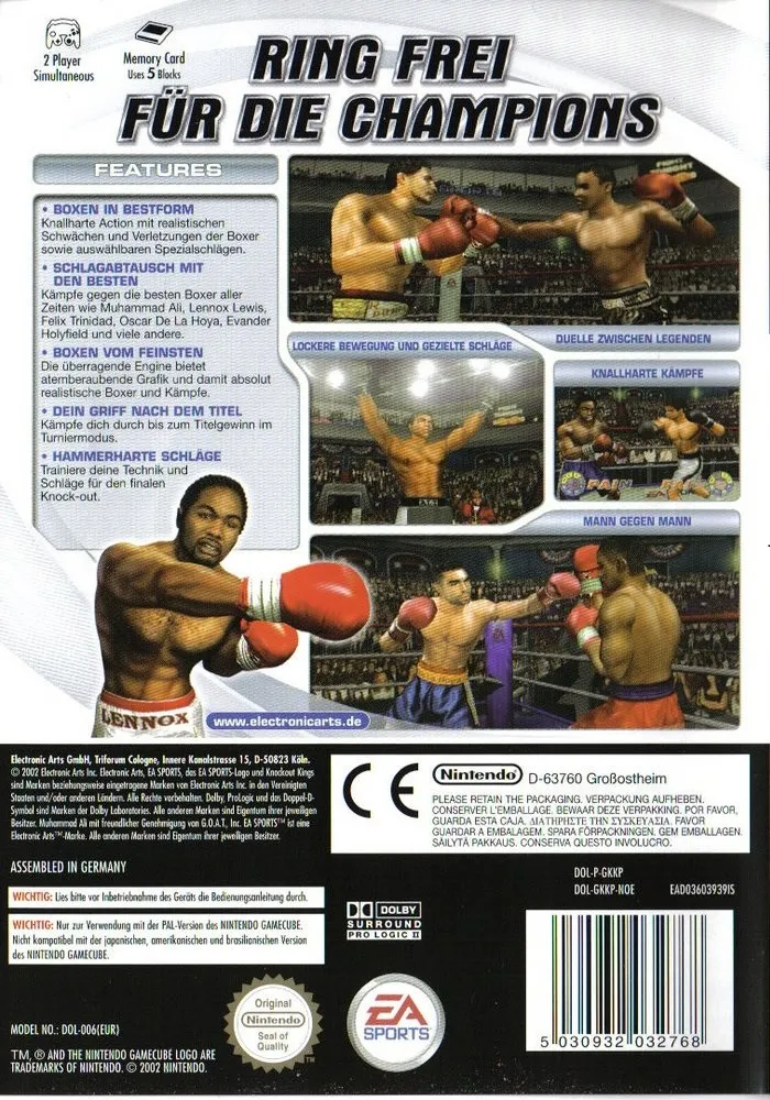 Knockout Kings 2003 box back