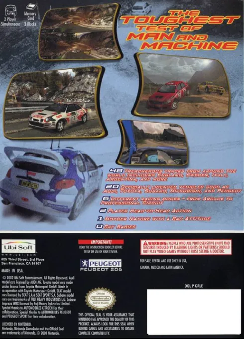Pro Rally box back
