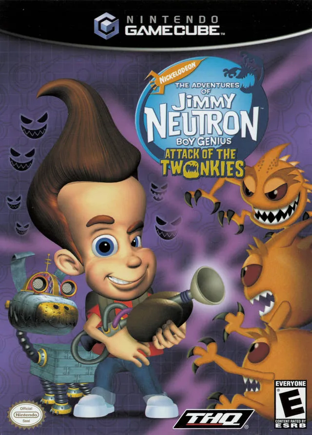 The Adventures of Jimmy Neutron: Boy Genius: Attack of the Twonkies cover art for Nintendo GameCube
