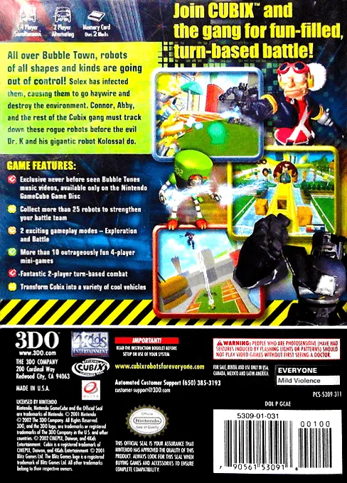 Cubix Robots for Everyone: Showdown box back