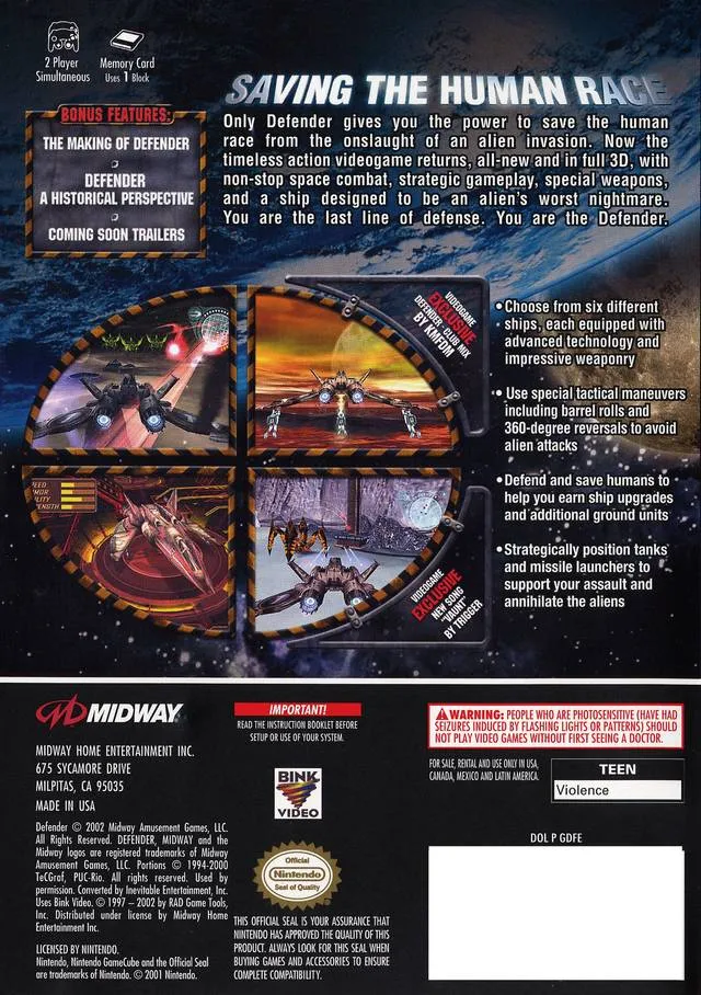 Defender box back