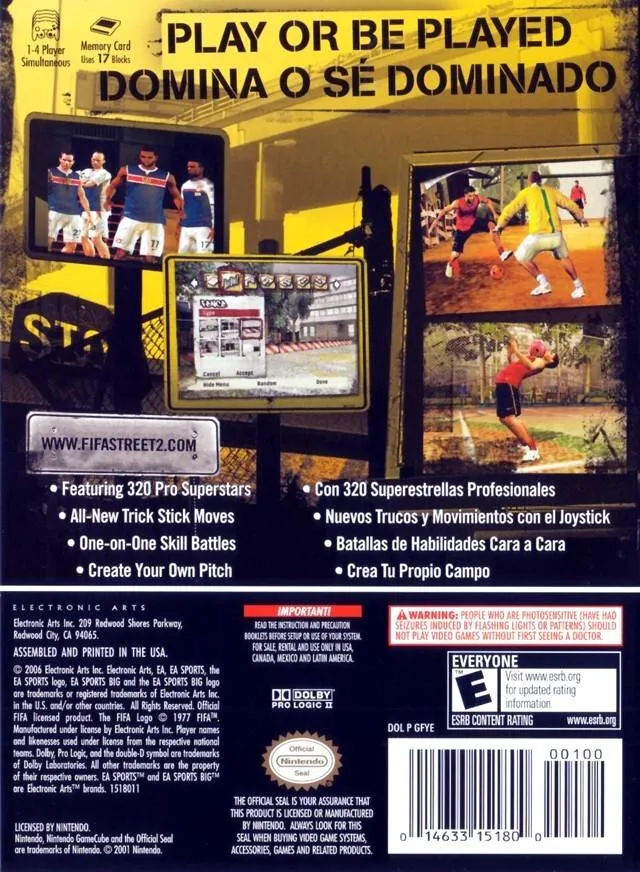 FIFA Street 2 box back