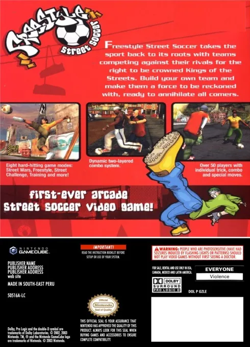 Freestyle Street Soccer box back