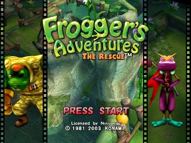 Backdrop artwork for Frogger's Adventures: The Rescue