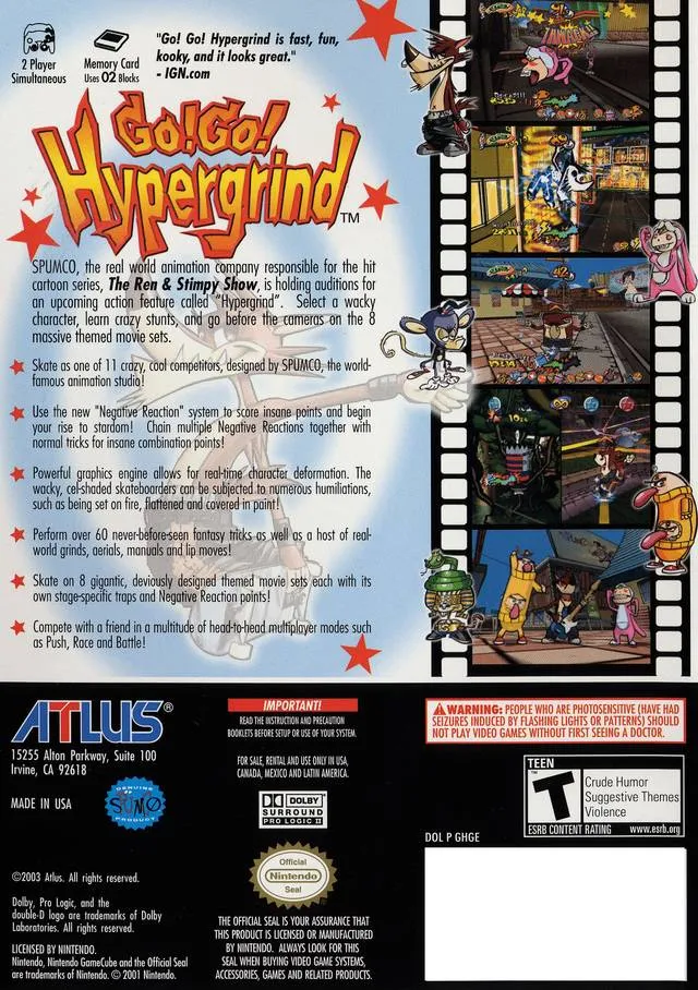 Go! Go! Hypergrind box back