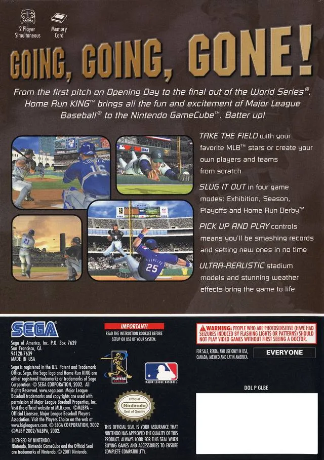 Home Run King box back
