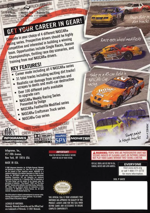 NASCAR: Dirt to Daytona box back