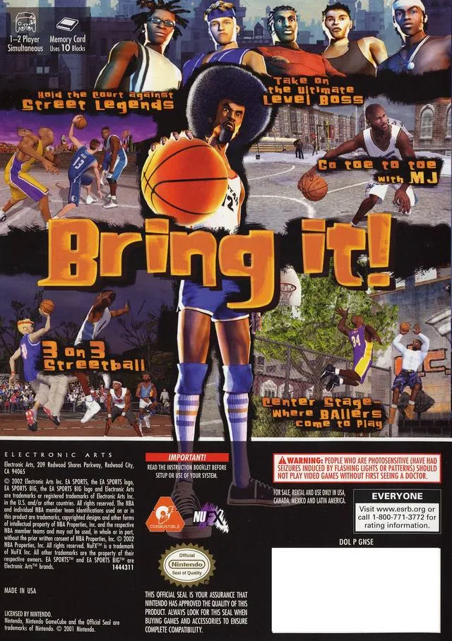 NBA Street box back
