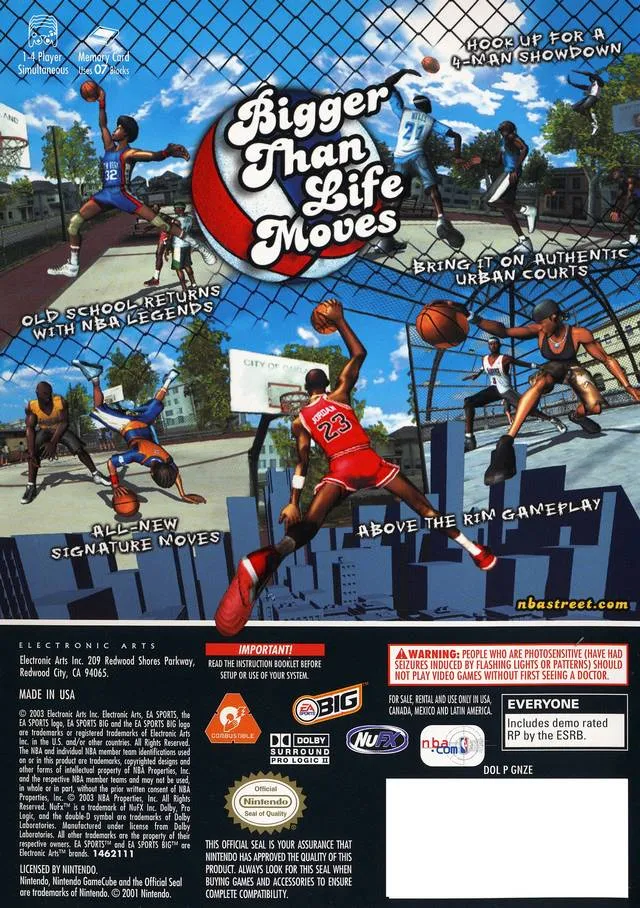 NBA Street Vol. 2 box back