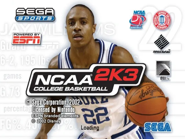 Backdrop artwork for NCAA College Basketball 2K3