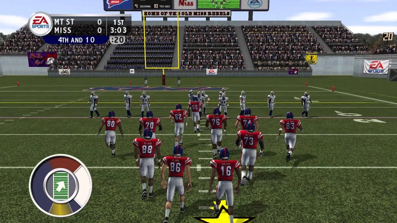 Backdrop artwork for NCAA Football 2004