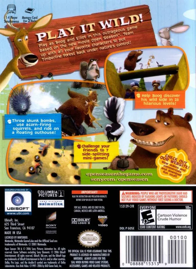 Open Season box back