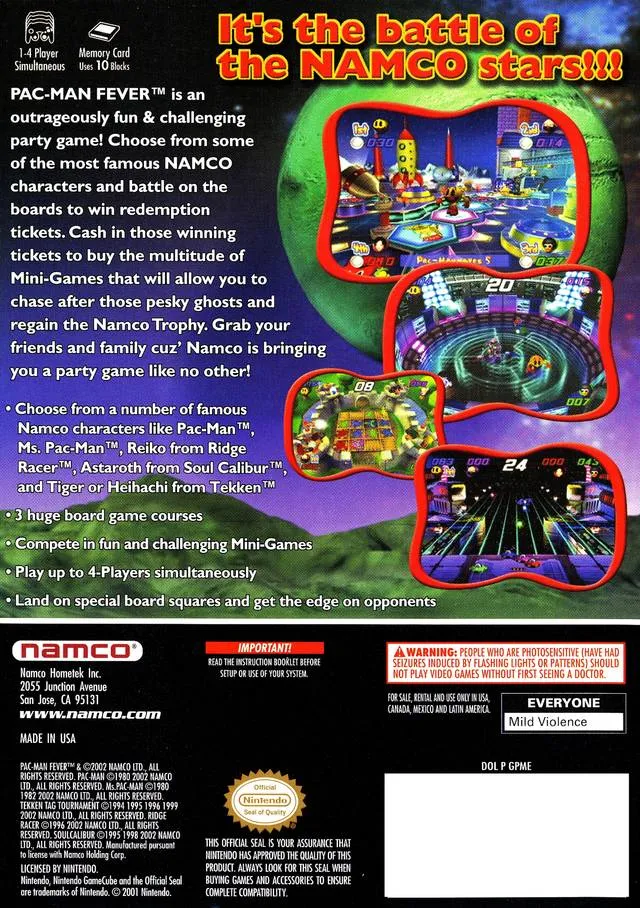 Pac-Man Fever box back