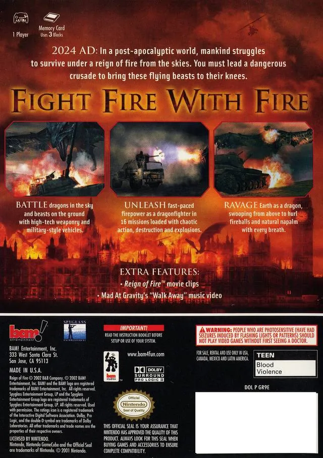 Reign of Fire box back