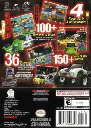 Road Trip: The Arcade Edition box back