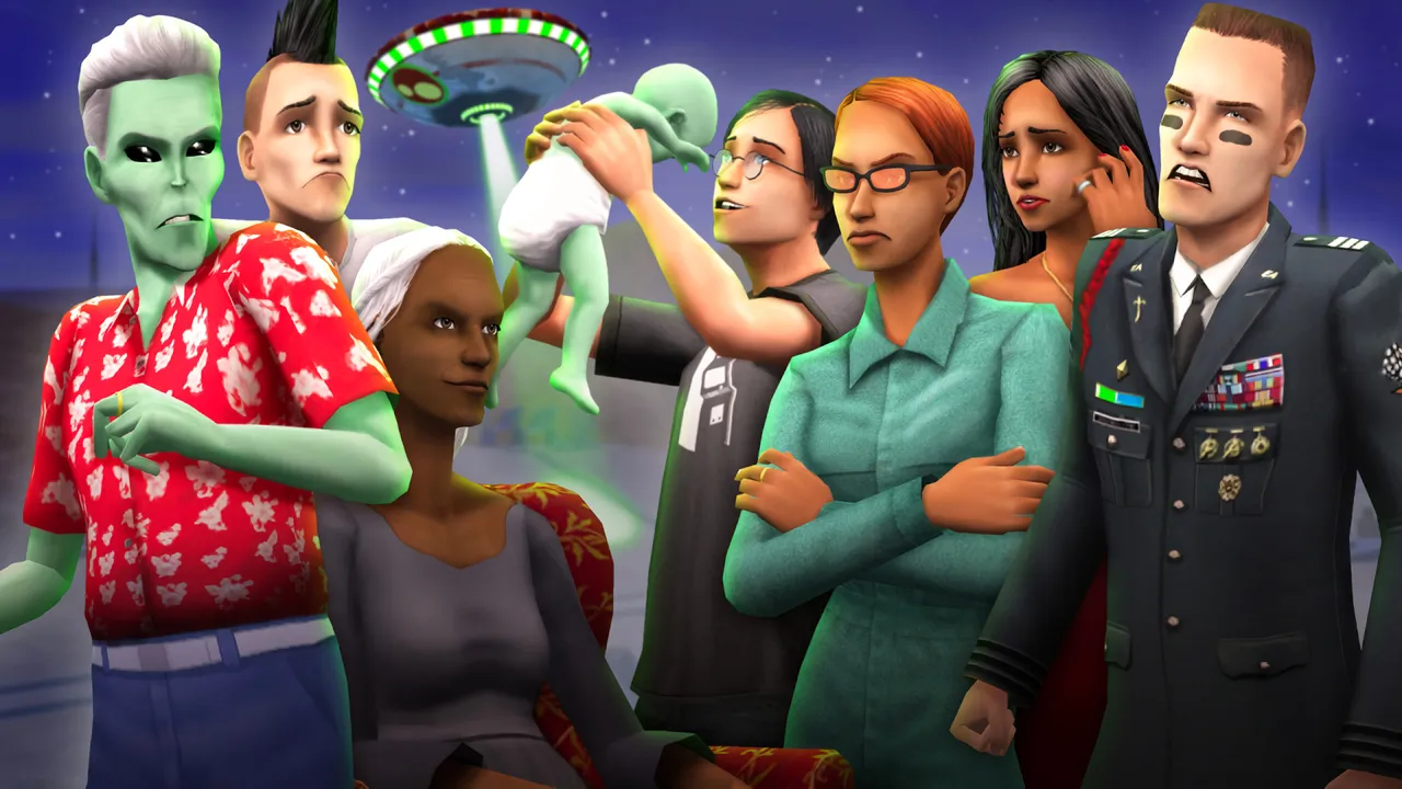 Backdrop artwork for The Sims 2
