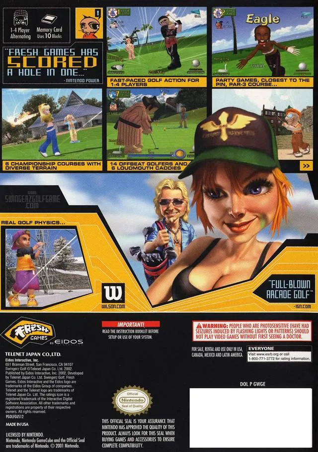 Swingerz Golf box back