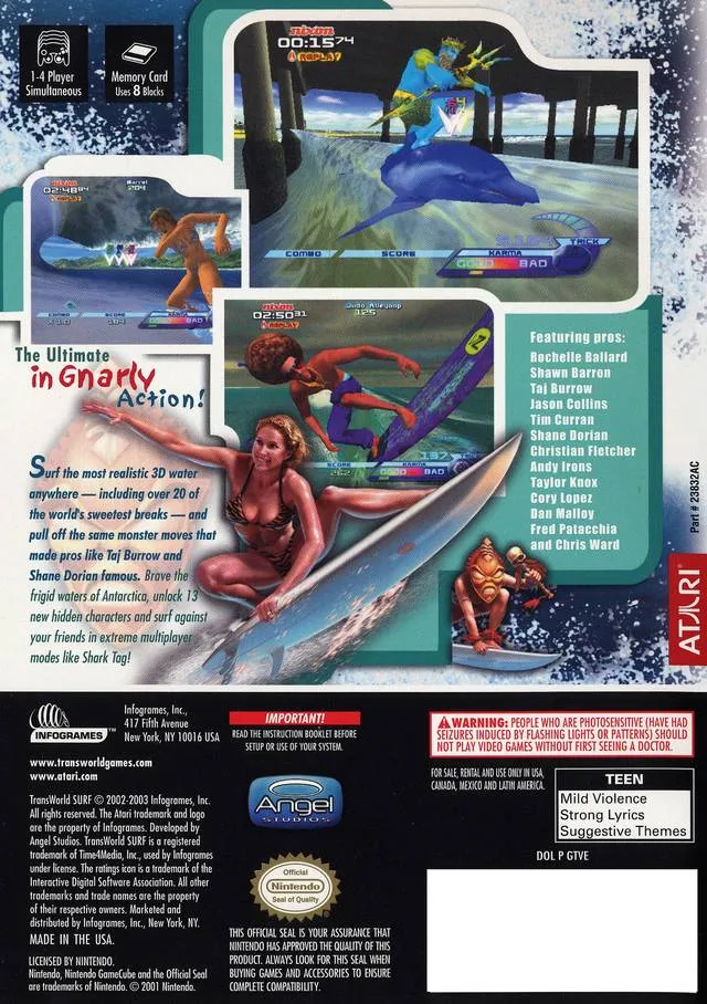 TransWorld Surf: Next Wave box back