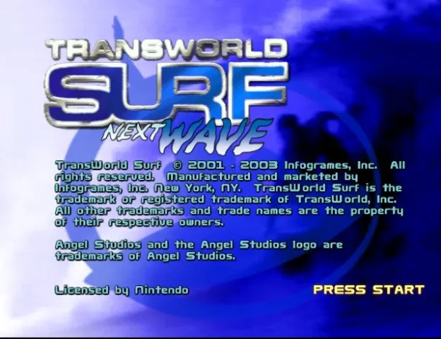 Backdrop artwork for TransWorld Surf: Next Wave
