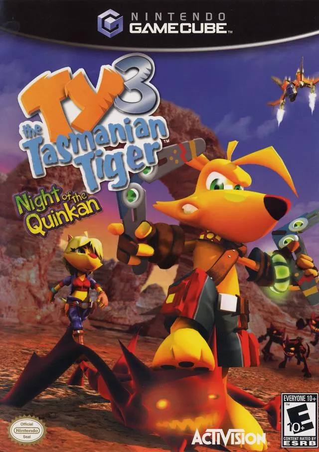 Ty the Tasmanian Tiger 3: Night of the Quinkan box art