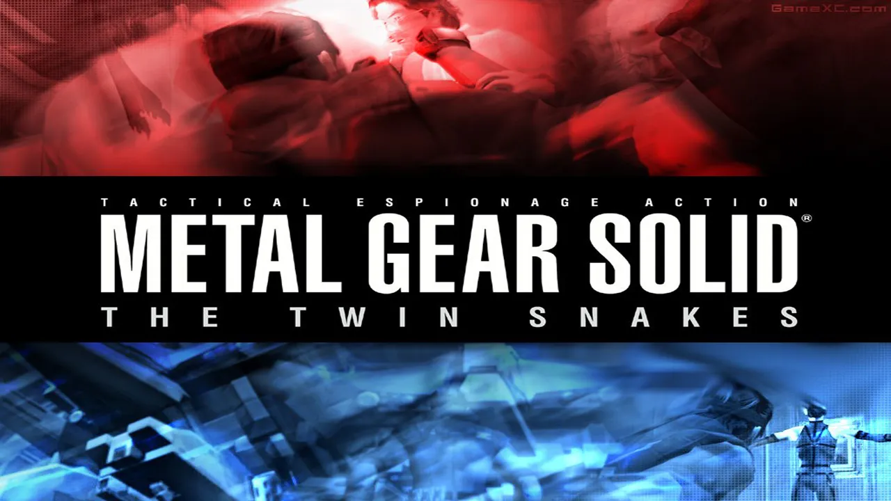 Backdrop artwork for Metal Gear Solid: The Twin Snakes