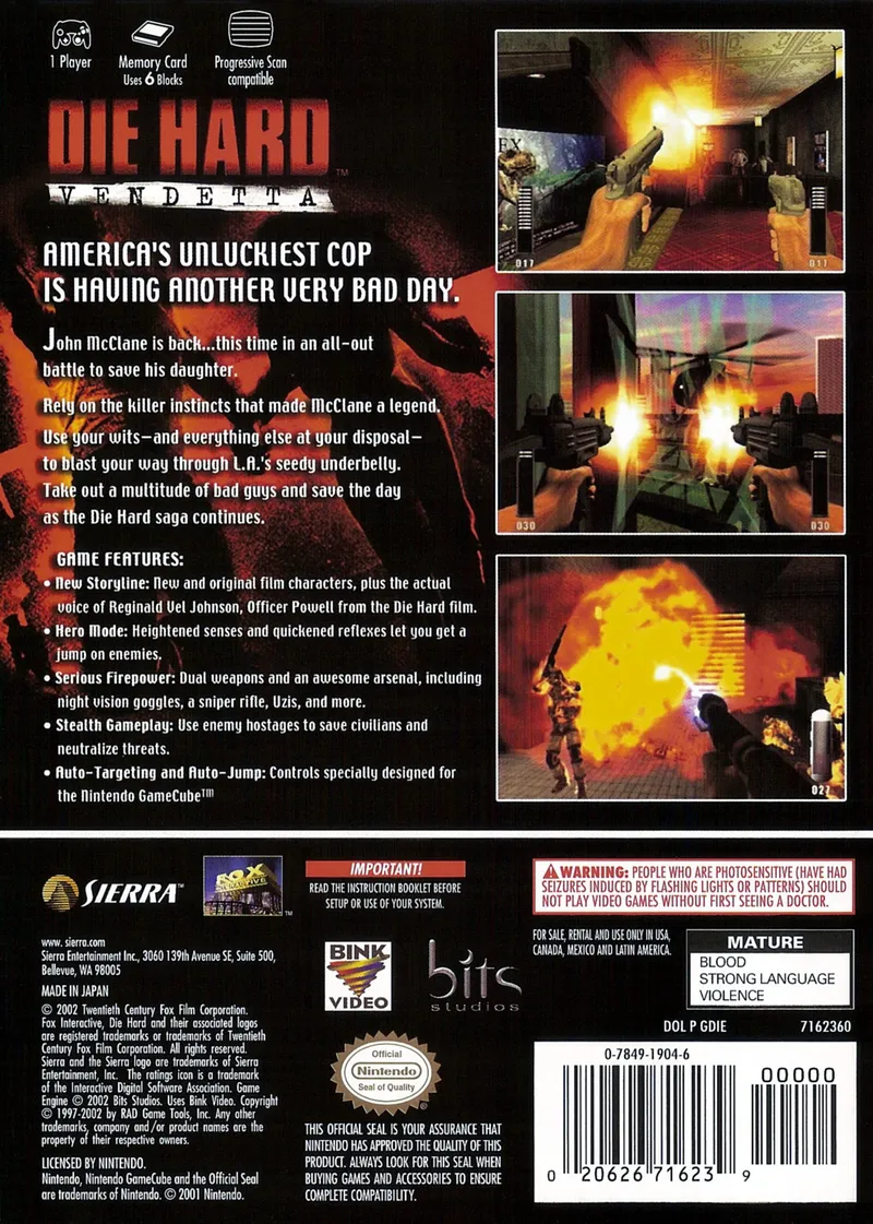 Die Hard: Vendetta box back