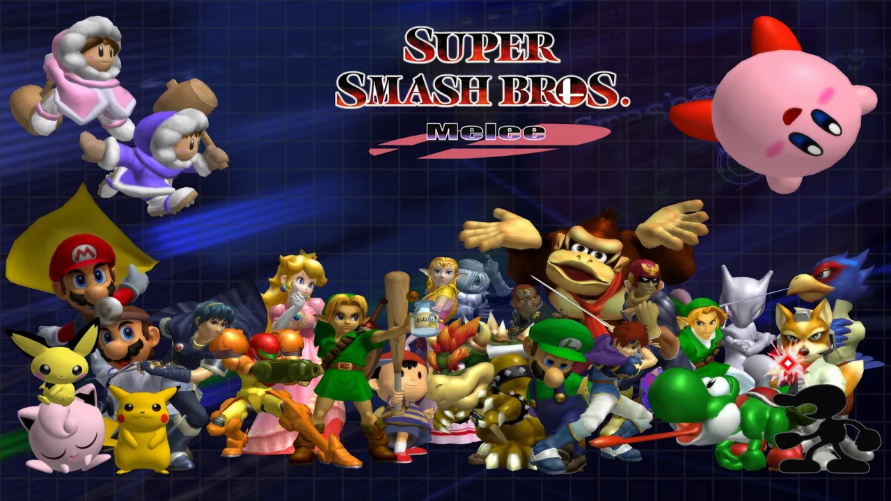 Backdrop artwork for Super Smash Bros. Melee