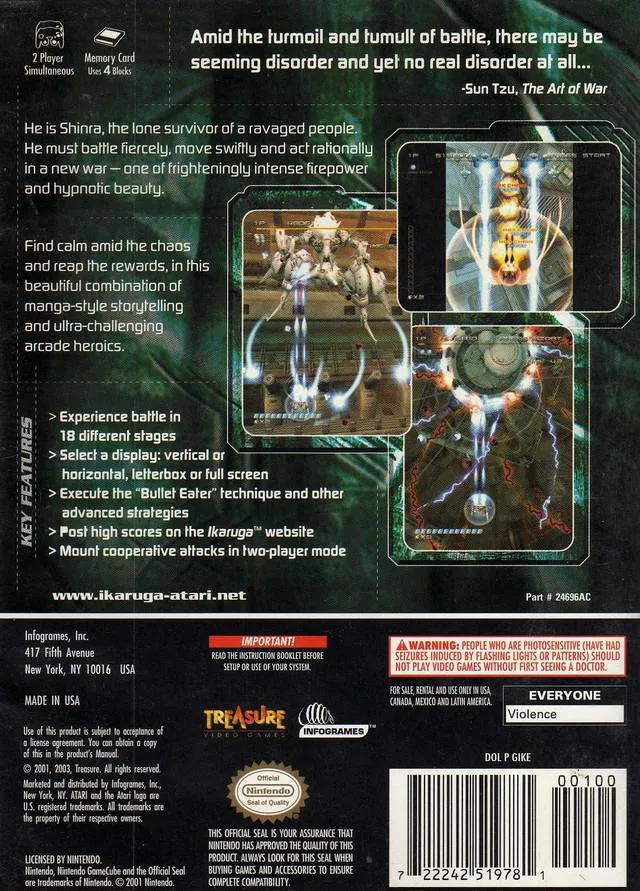 Ikaruga box back