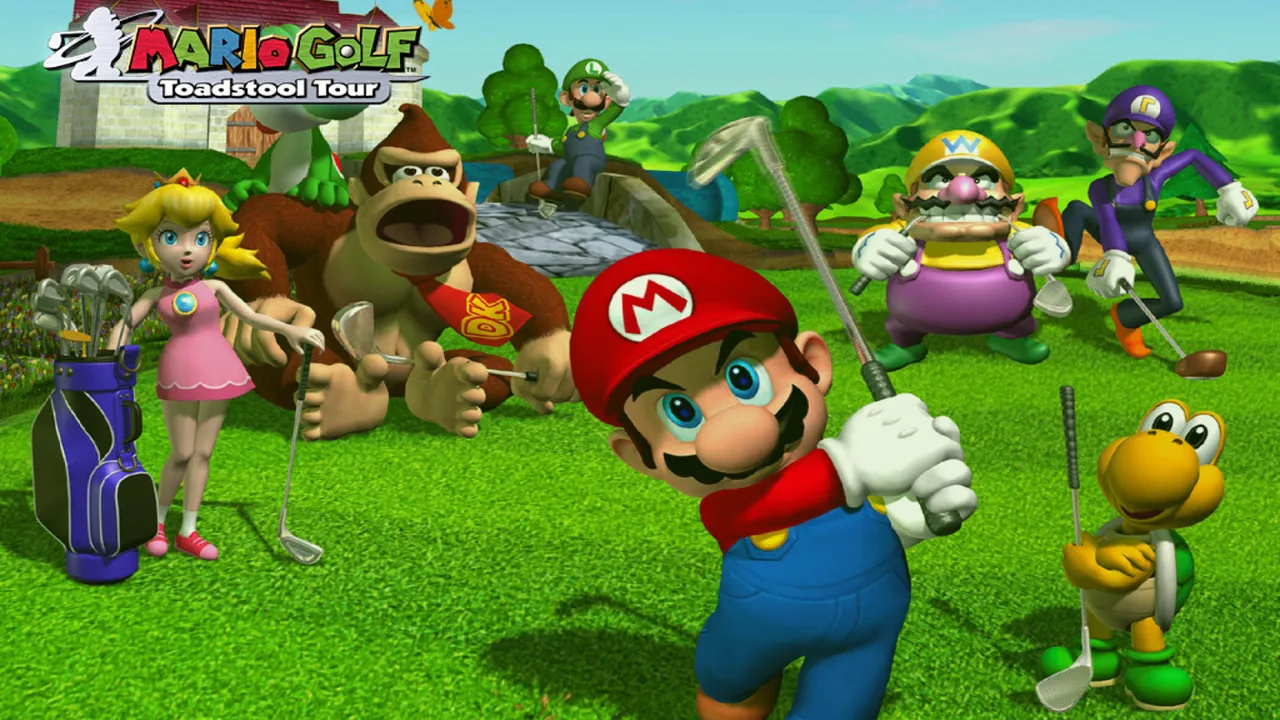 Backdrop artwork for Mario Golf: Toadstool Tour