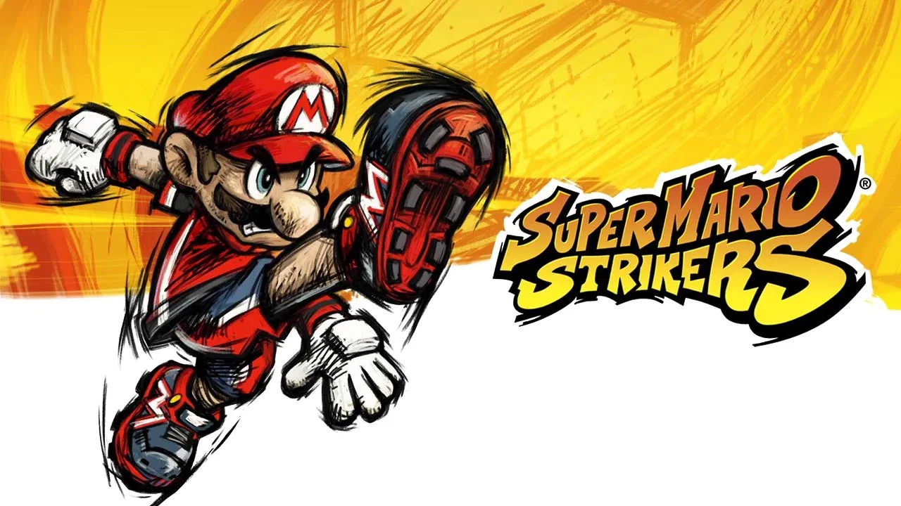 Backdrop artwork for Super Mario Strikers