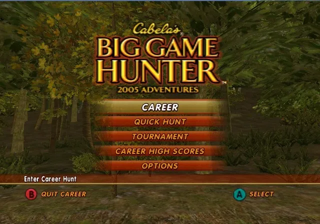 Backdrop artwork for Cabela's Big Game Hunter 2005 Adventures