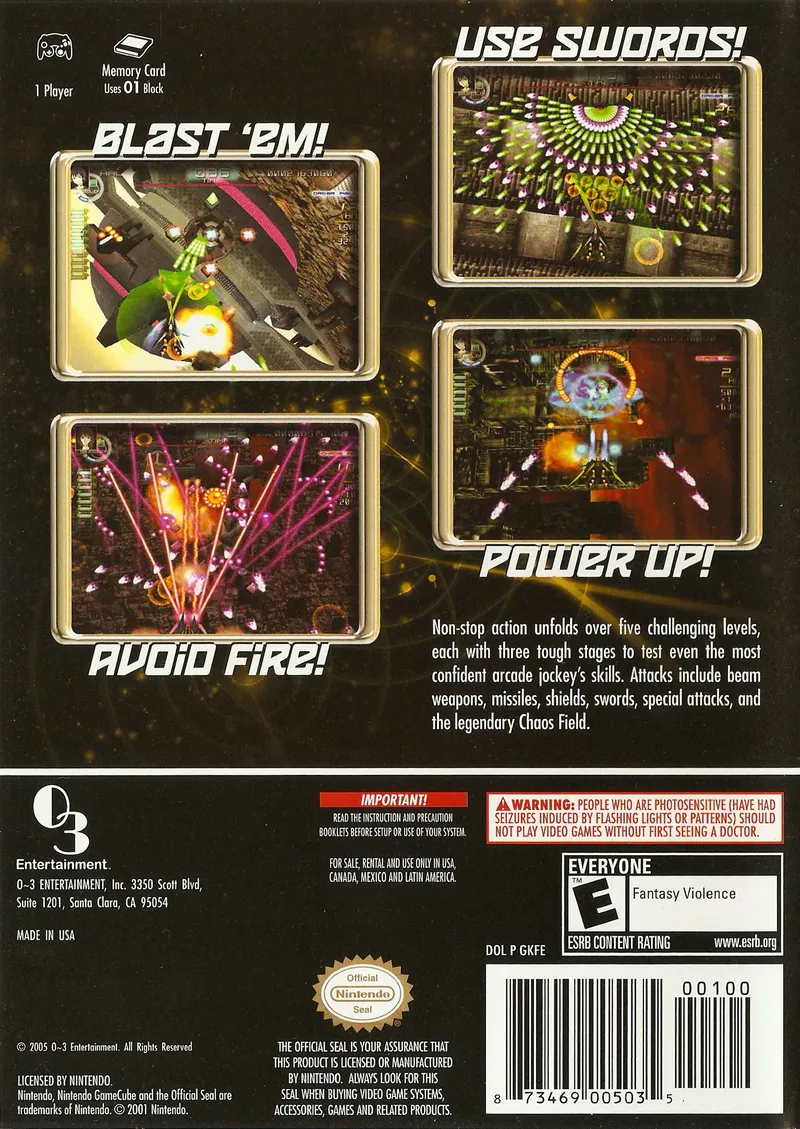 Chaos Field box back