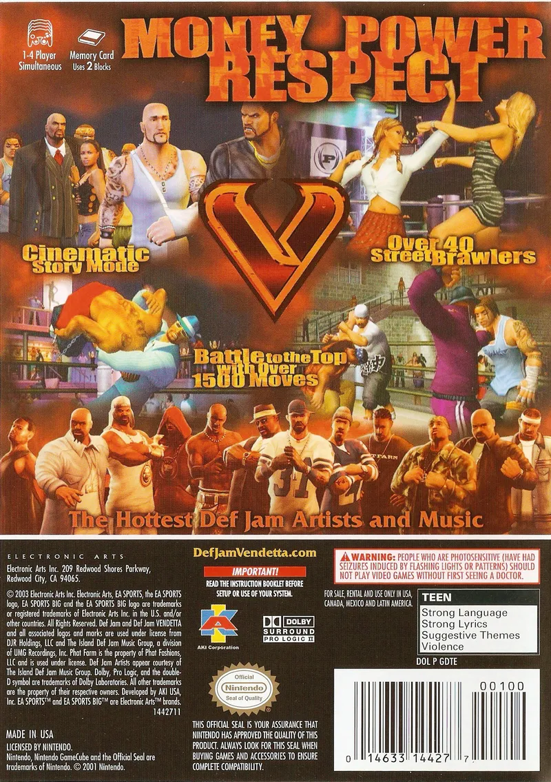 Def Jam Vendetta box back