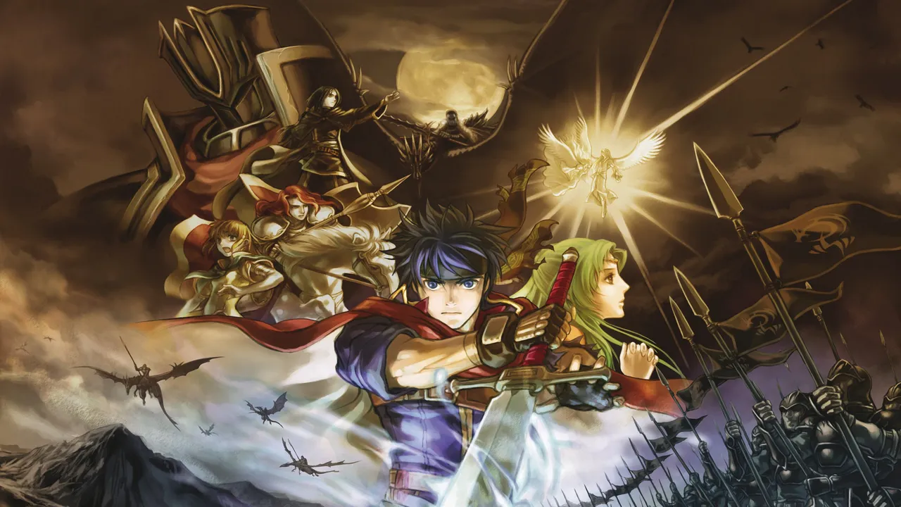 Backdrop artwork for Fire Emblem: Path of Radiance