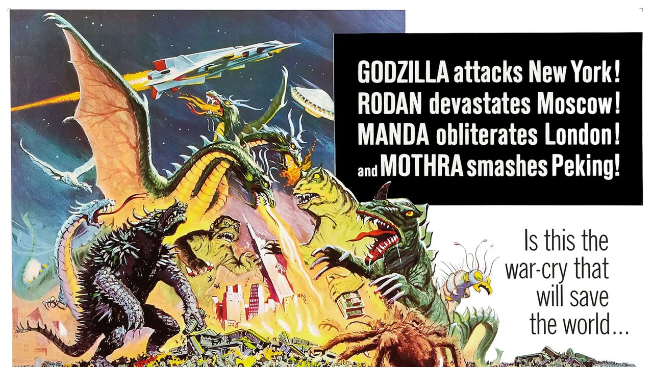 Backdrop artwork for Godzilla: Destroy All Monsters Melee