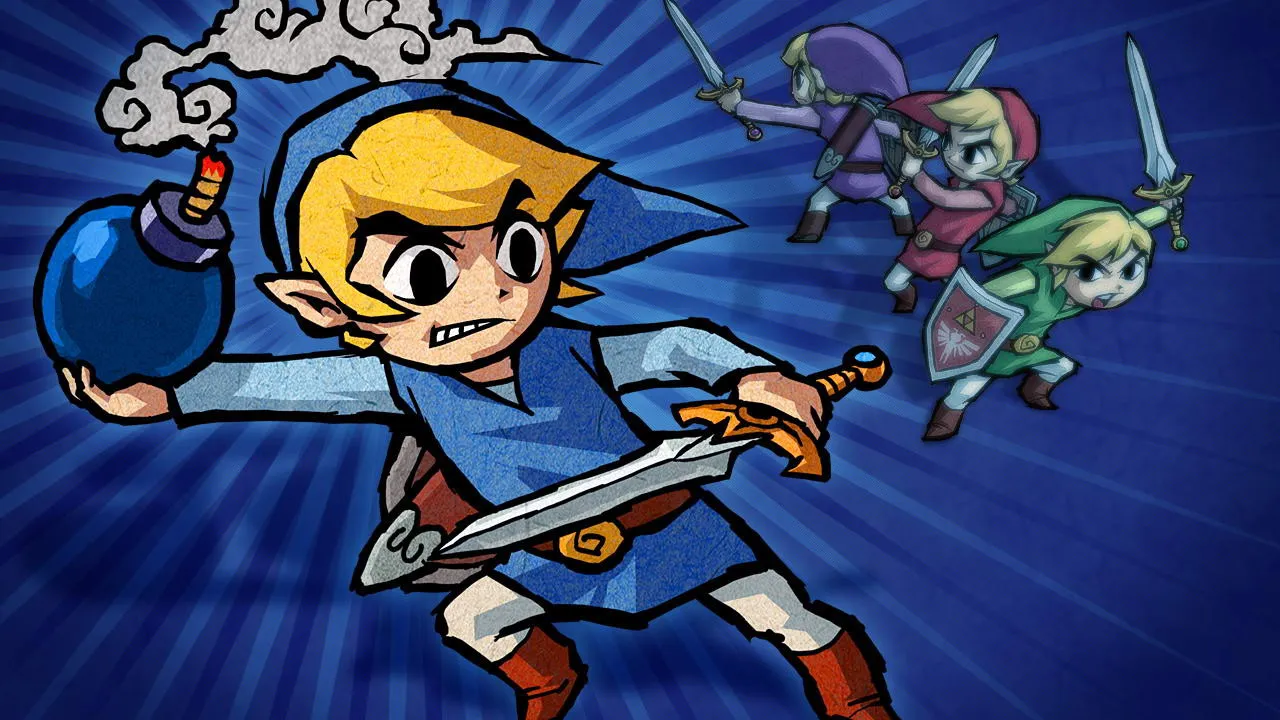 Backdrop artwork for The Legend of Zelda: Four Swords Adventures