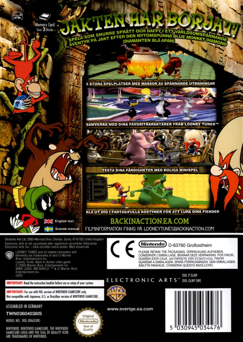 Looney Tunes: Back in Action box back