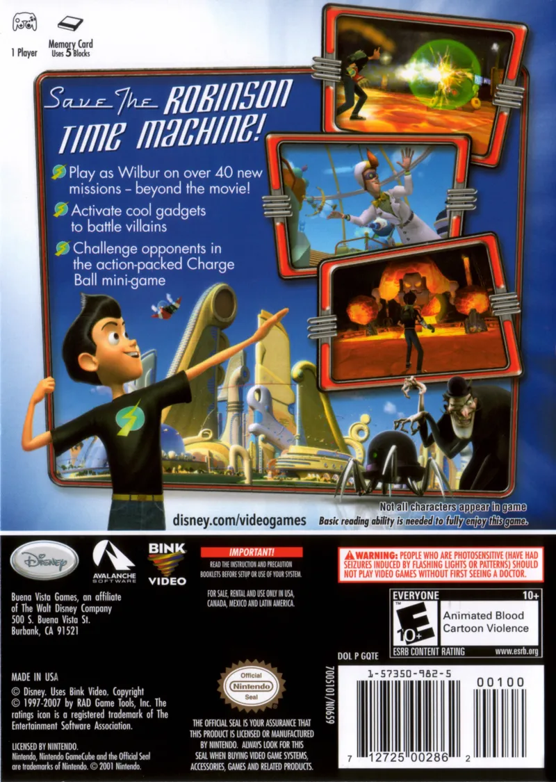 Meet the Robinsons box back