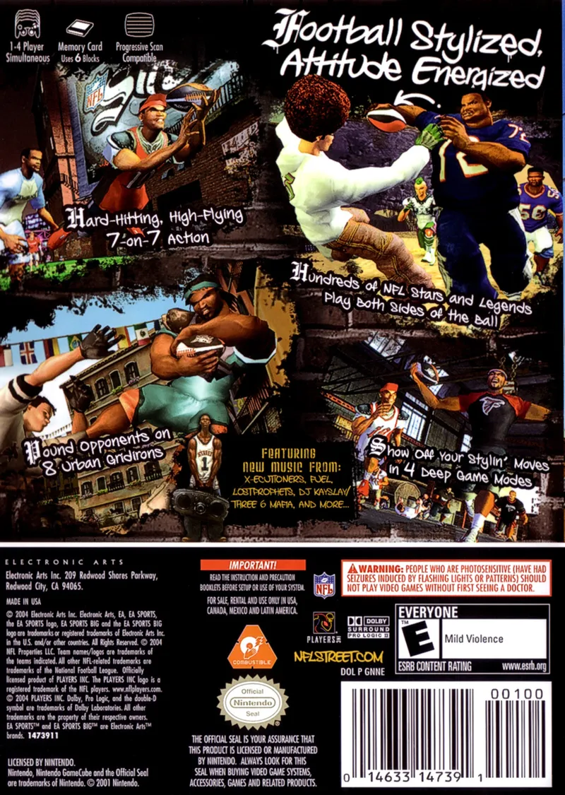 NFL Street box back