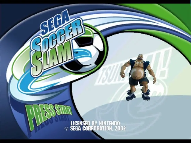 Backdrop artwork for Sega Soccer Slam