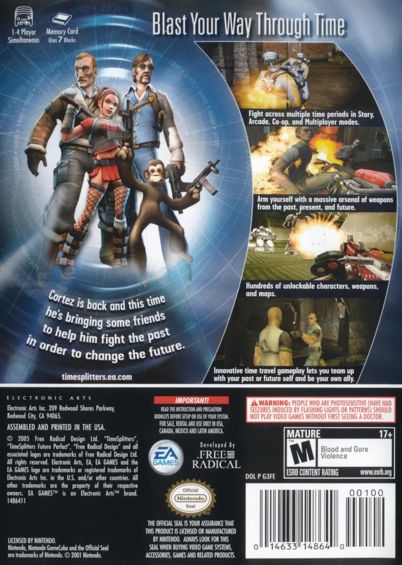 TimeSplitters: Future Perfect box back