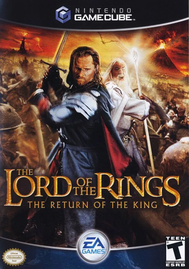 The Lord of the Rings: The Return of the King cover art for Nintendo GameCube