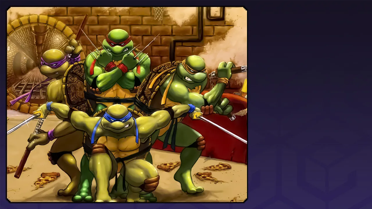 Backdrop artwork for TMNT
