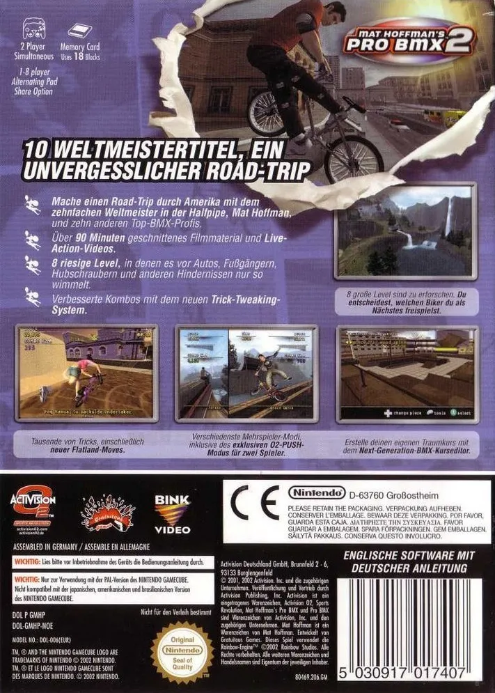 Mat Hoffman's Pro BMX 2 box back