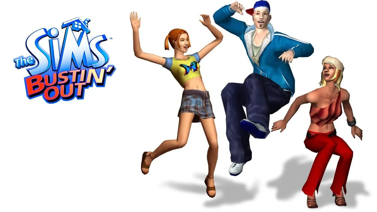 Backdrop artwork for The Sims: Bustin' Out