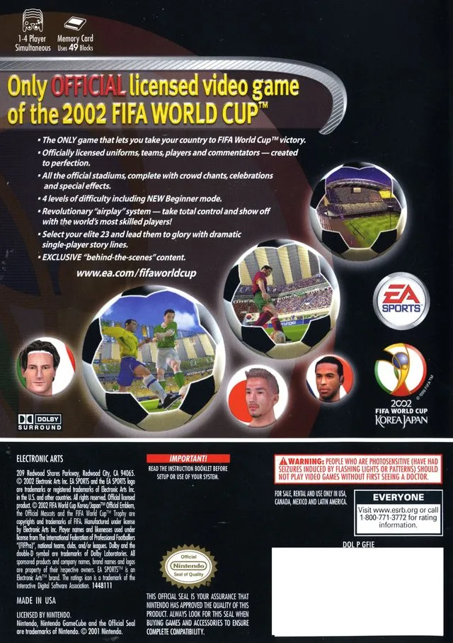 2002 FIFA World Cup box back